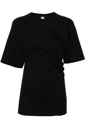 Totême Asymmetric organic cotton T-shirt