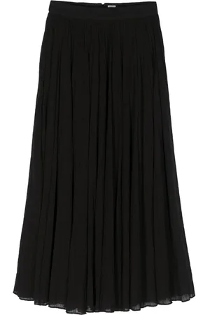 Totême Plissé-effect organic cotton midi skirt