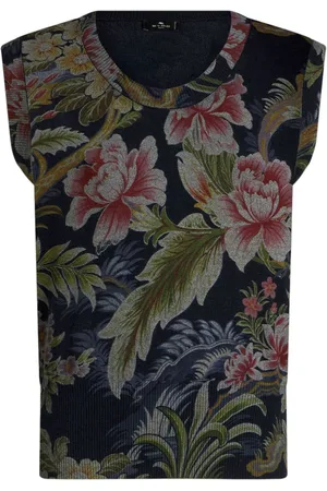 Etro Floral-print round-neck vest