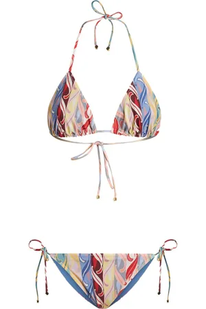 Etro Graphic-print halterneck bikini set