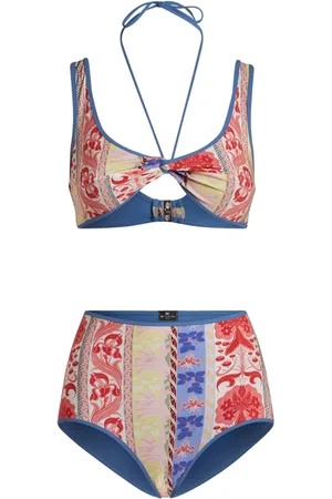 Etro Graphic-print twisted bikini set
