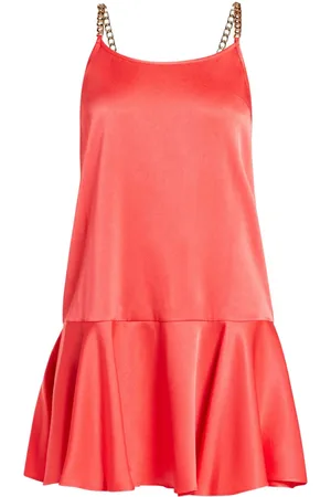 Michael Kors Peplum-hem satin minidress