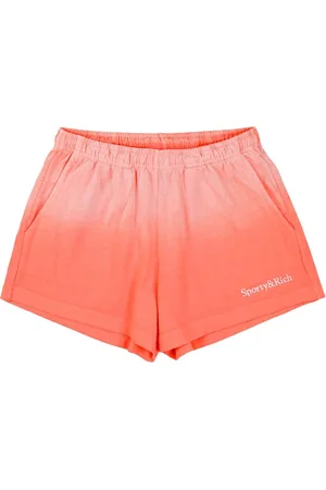 Sporty & Rich Serif Logo Disco Shorts