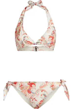 Etro Paisley-print halterneck bikini set