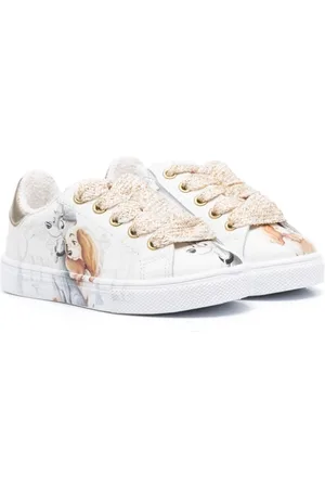 MONNALISA Lady and the Tramp leather sneakers