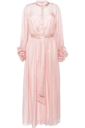 Baruni Esme foiled-finish maxi dress
