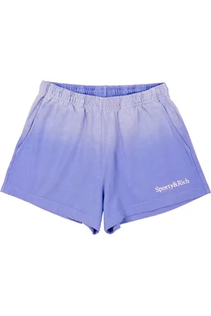 Sporty & Rich Serif Logo Disco Shorts