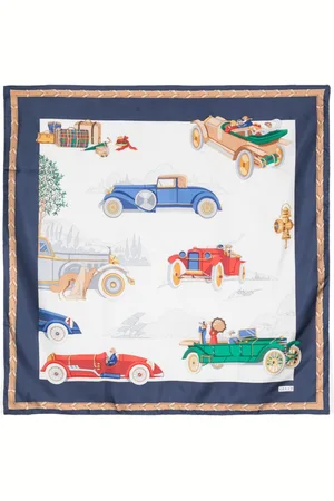 Gucci Automobile-print silk scarf