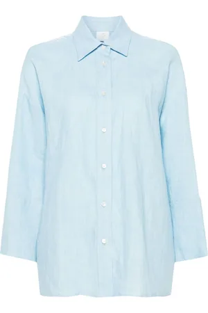 ELEVENTY Linen drop-shoulder shirt