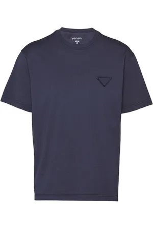 Prada Logo-patch cotton T-shirt