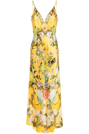 Camilla Floral silk maxi dress