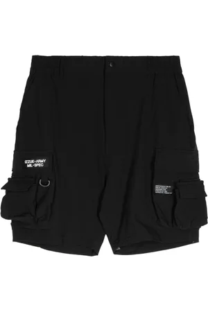 Izzue Logo-appliqué ripstop cargo shorts