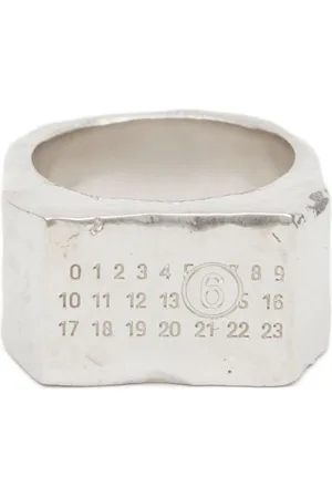 Maison Margiela Geometric numeric signature ring
