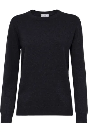 Brunello Cucinelli Long-sleeved cashmere-knit top