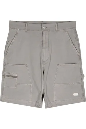 Izzue Logo-plaque stretch-cotton shorts