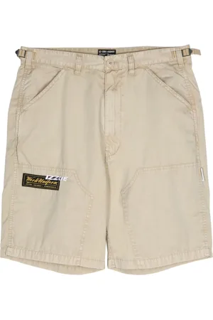 Izzue Logo-embroidered panelled shorts