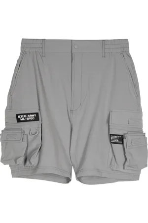 Izzue Logo-appliqué ripstop cargo shorts