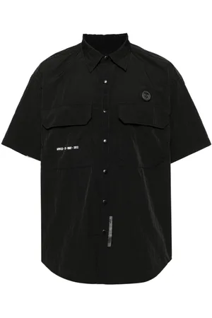 A Bathing Ape Logo-plaque short-sleeves shirt