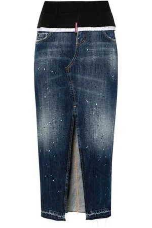 Dsquared2 Cut That Boy denim skirt