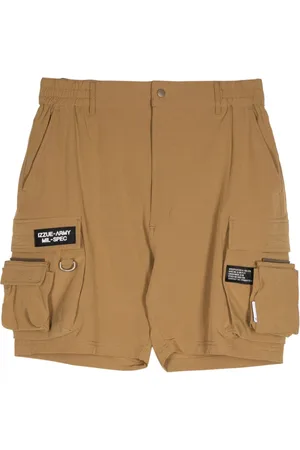 Izzue Logo-appliqué ripstop cargo shorts