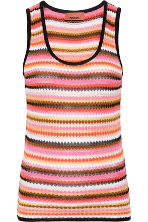 Missoni Striped ribbed-knit tank top