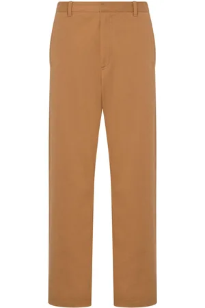 Moschino Slogan-print cotton-blend trousers