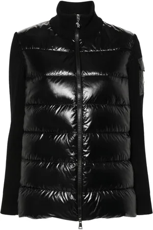 Moncler Knitted-panels puffer jacket