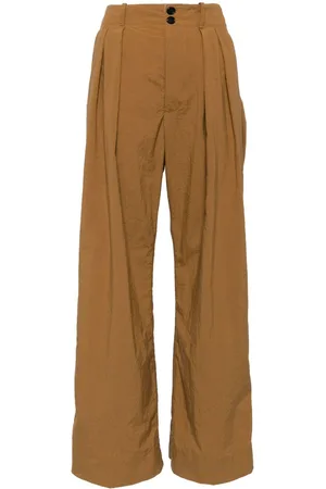 Plan C Pleated cotton palazzo pants
