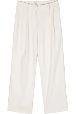 Totême High-waist palazzo corduroy trousers