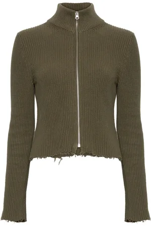 Maison Margiela Zip-fastening high-neck cardigan