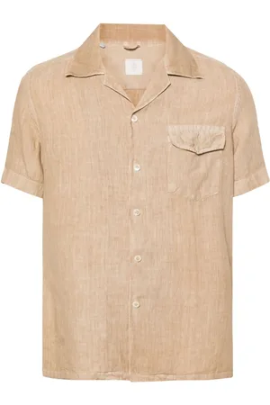 ELEVENTY Short-sleeve linen shirt