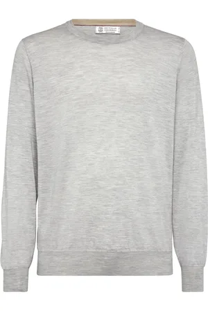 Brunello Cucinelli Rib-trimmed relaxed-fit jumper