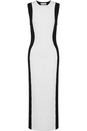 Moschino Two-tone virgin wool dress