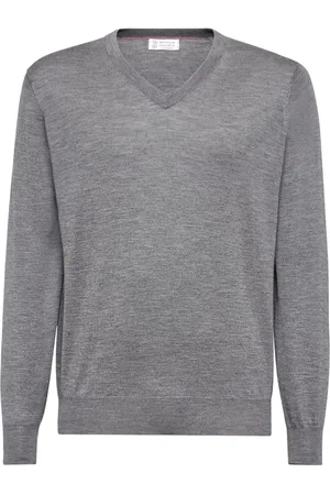 Brunello Cucinelli V-neck wool jumper