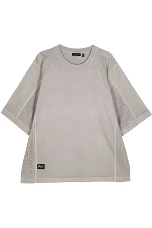 FIVE CM Lace-panelled cotton T-shirt