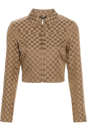 MISBHV Jacquard-monogram cropped jacket