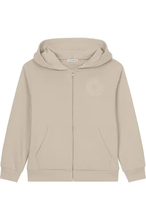 Dolce & Gabbana Logo-appliqué zipped cotton hoodie