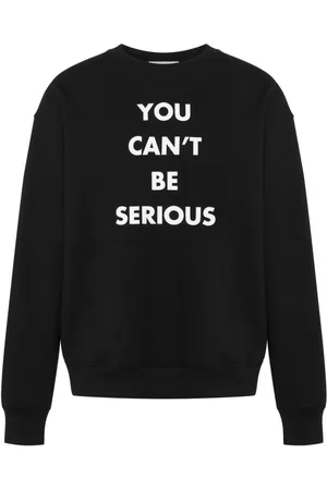 Moschino Slogan-print cotton sweatshirt