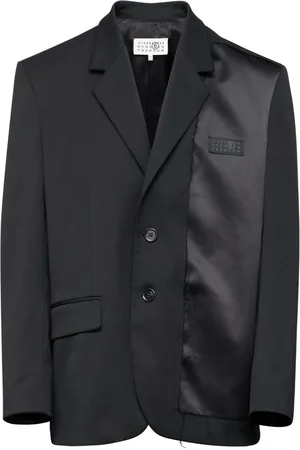 Maison Margiela Logo-patch single-breasted blazer