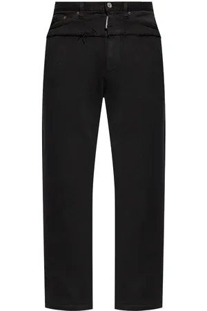 Dsquared2 Denim-panel cotton track pants