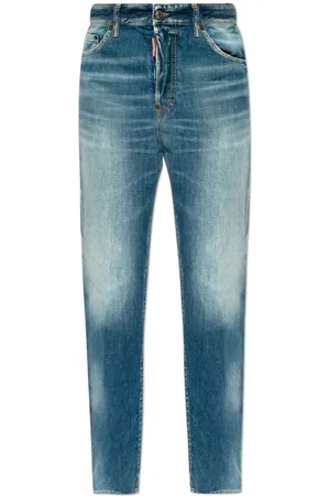 Dsquared2 Layered-effect straight-leg jeans