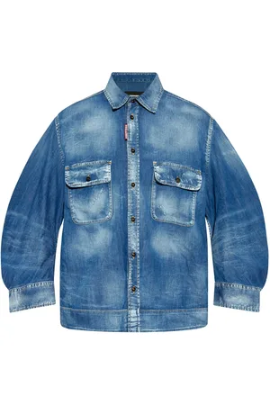 Dsquared2 Dean denim cropped shirt