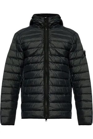 Stone Island Compass-logo hooded down jacket
