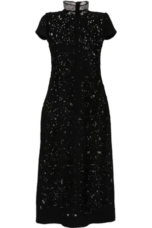 Atu Body Couture Floral-mesh maxi dress