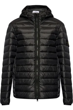 Stone Island Compass-logo hooded down jacket