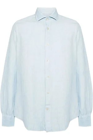ELEVENTY Slub-texture linen shirt
