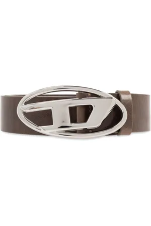 Diesel Logo-buckle leather belt