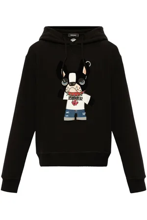 Dsquared2 Graphic-print cotton hoodie