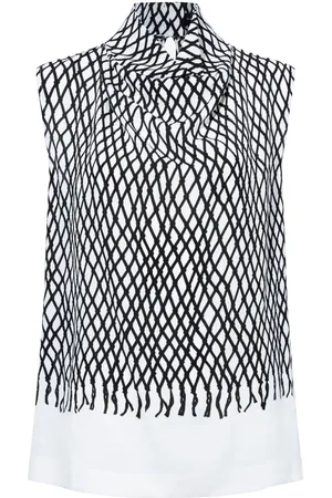 Proenza Schouler Valerie abstract-pattern top