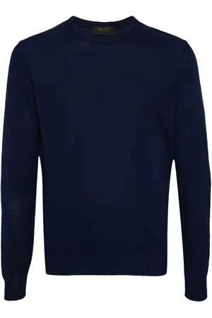 MOORER Long-sleeve cotton jumper